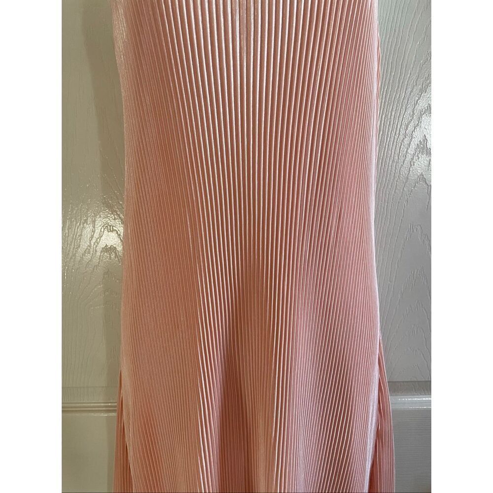Boutique Extra Large Dress Cocktail Ripple Blush Halter Neck - Picture 4 of 8